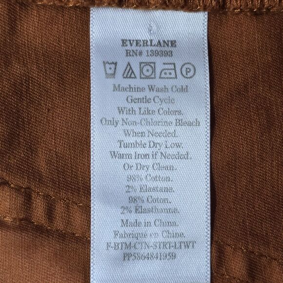 Everlane The Straight Leg Crop in Cocoa Brown Size 4 28X26 - Picture 14 of 15